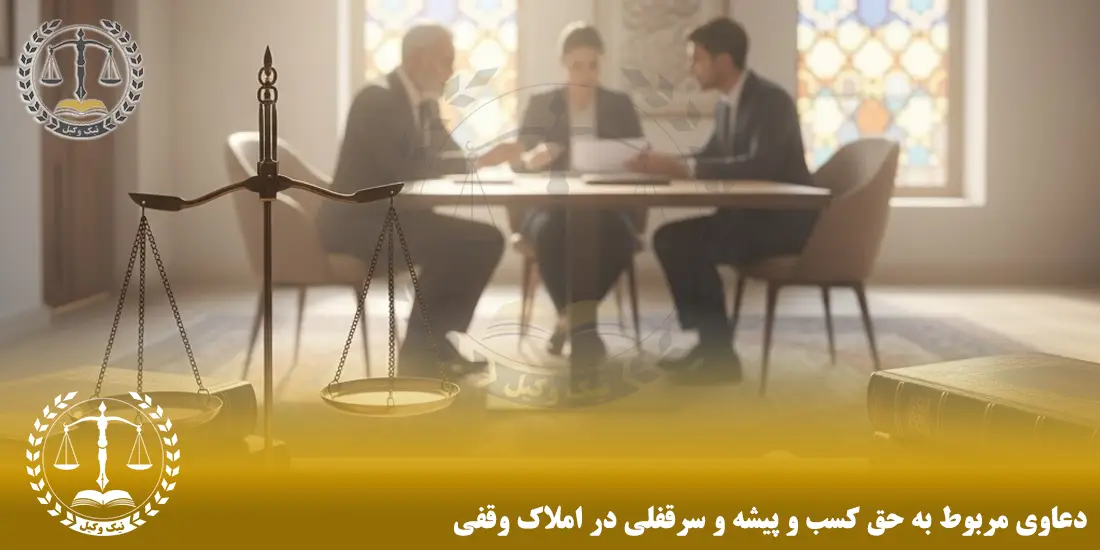 دعاوی مربوط به حق کسب و پیشه و سرقفلی در املاک وقفی