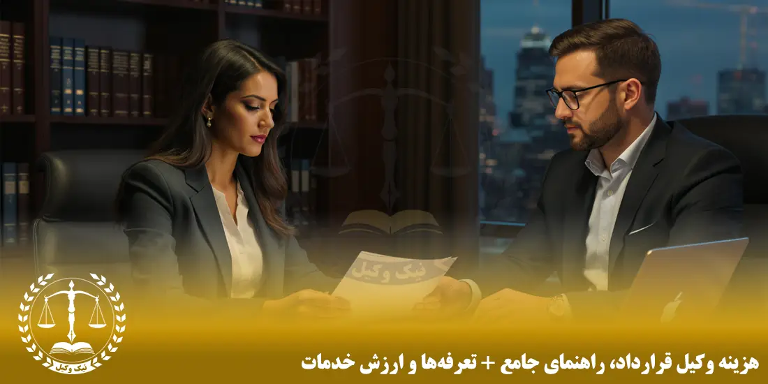 هزینه وکیل قرارداد، راهنمای جامع + تعرفهها و ارزش خدمات هزینه وکیل قرارداد، راهنمای جامع + تعرفهها و ارزش خدمات